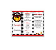 CARDÁPIOS CARDÁPIOS PERSONALIZADOS PVC PVC 0,30MM TRANSLÚCIDO TINTA BRANCA 300X420MM