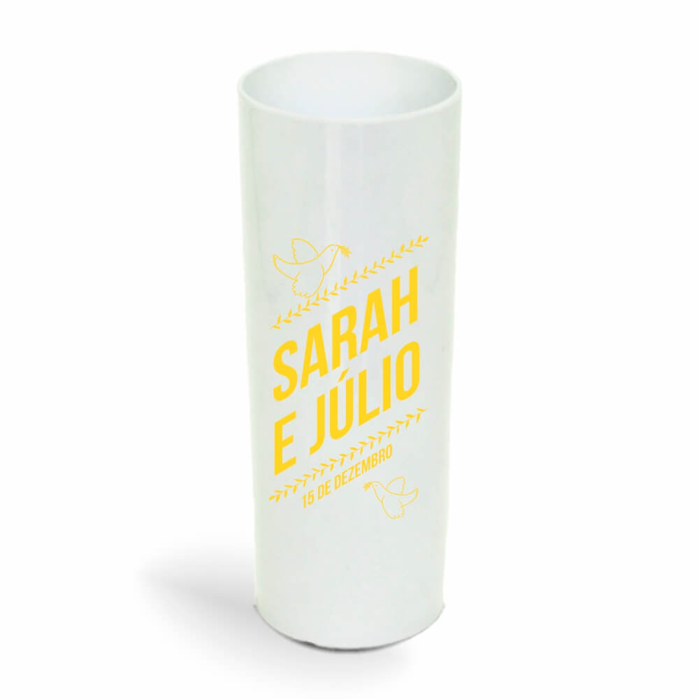 CANECA, COPOS E TAÇAS COPOS COPOS PLÁSTICOS LONG DRINK 350ML IMPRESSÃO 1 COR LEITOSO BRANCO