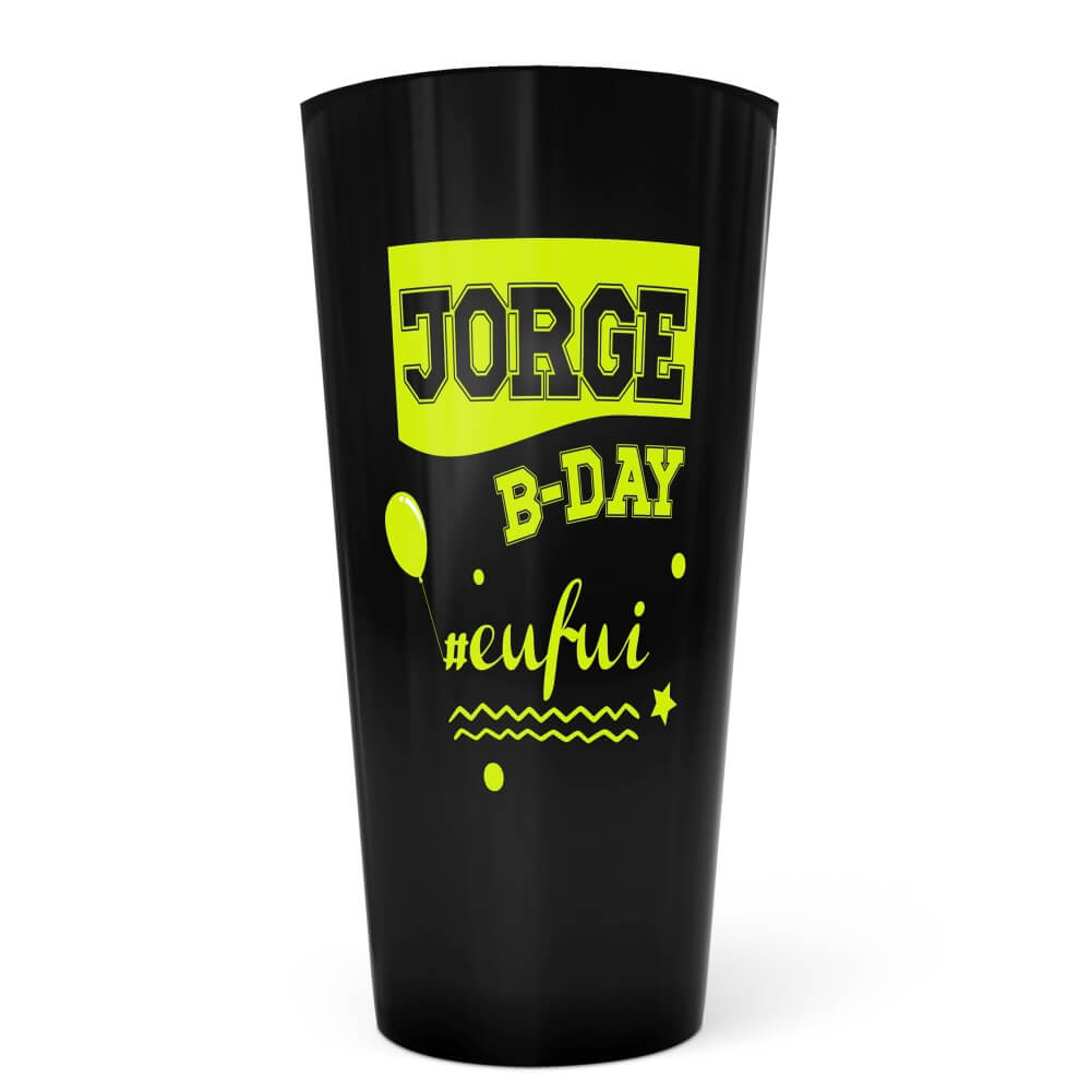 CANECA, COPOS E TAÇAS COPOS COPOS ECOLÓGICOS 550ML IMPRESSÃO SILK PRETO