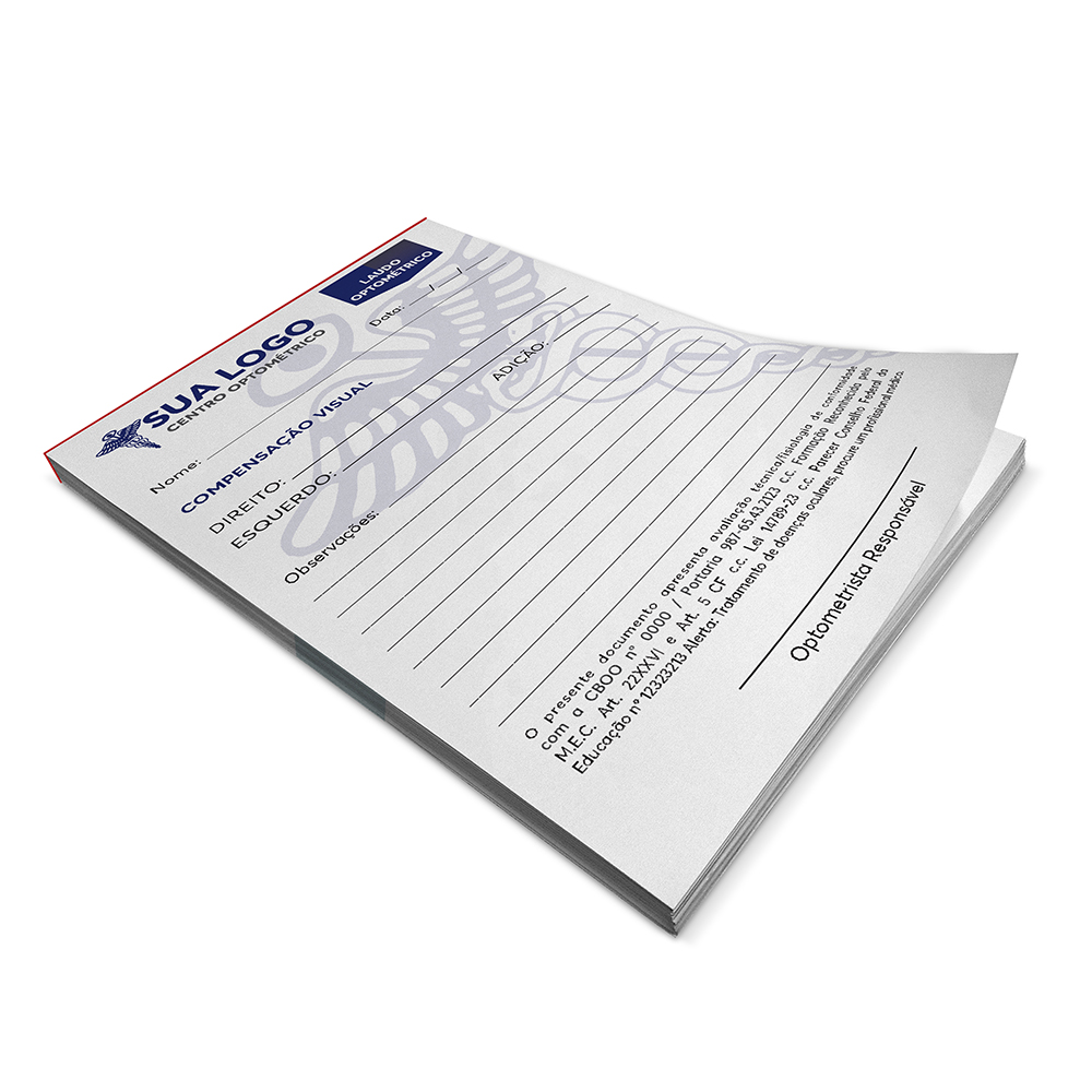 BLOCOS, COMANDAS, RECEITUÁRIOS E TALÕES RECEITUÁRIOS APERGAMINHADO 90G 105X150MM - 4X0 - 10000unid - 8105R