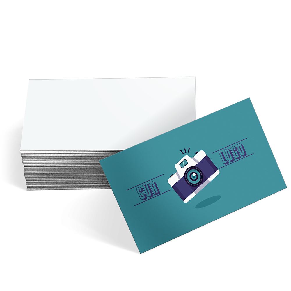 CARTÕES DE VISITA COUCHÊ 300G SEM LAMINAÇÃO E SEM VERNIZ UV SEM VERNIZ - 4X0 - 500unid - CH4X0500C
