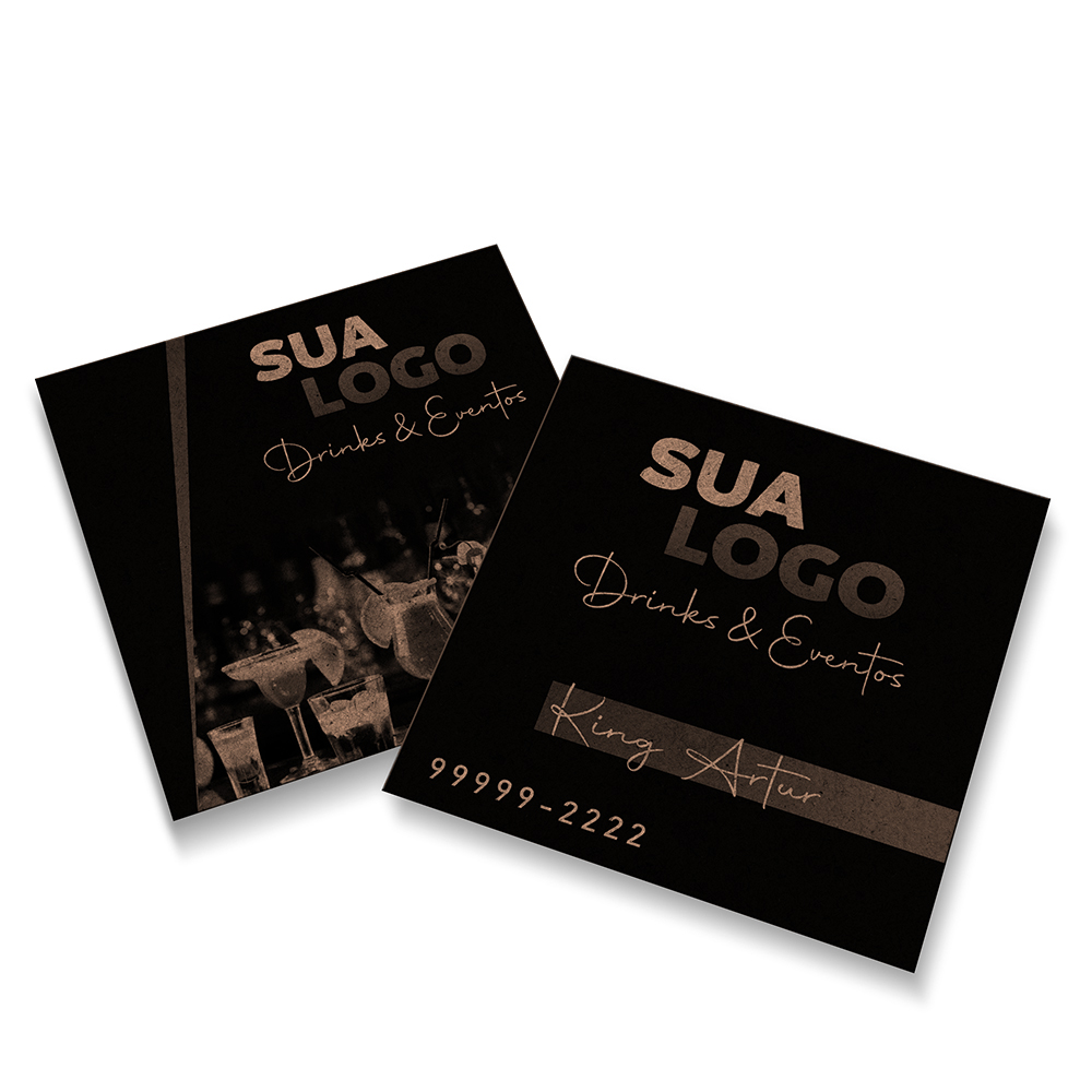 CARTÕES DUPLO KRAFT 250G SEM LAMINAÇÃO E SEM VERNIZ UV SEM VERNIZ - 1X1 - 1000unid - CDDK1000C2