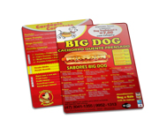DELIVERY CARDÁPIO PVC PVC 0,50MM PREMIUM BRANCO 150X210MM - 4X4 - 24unid - DP24425C
