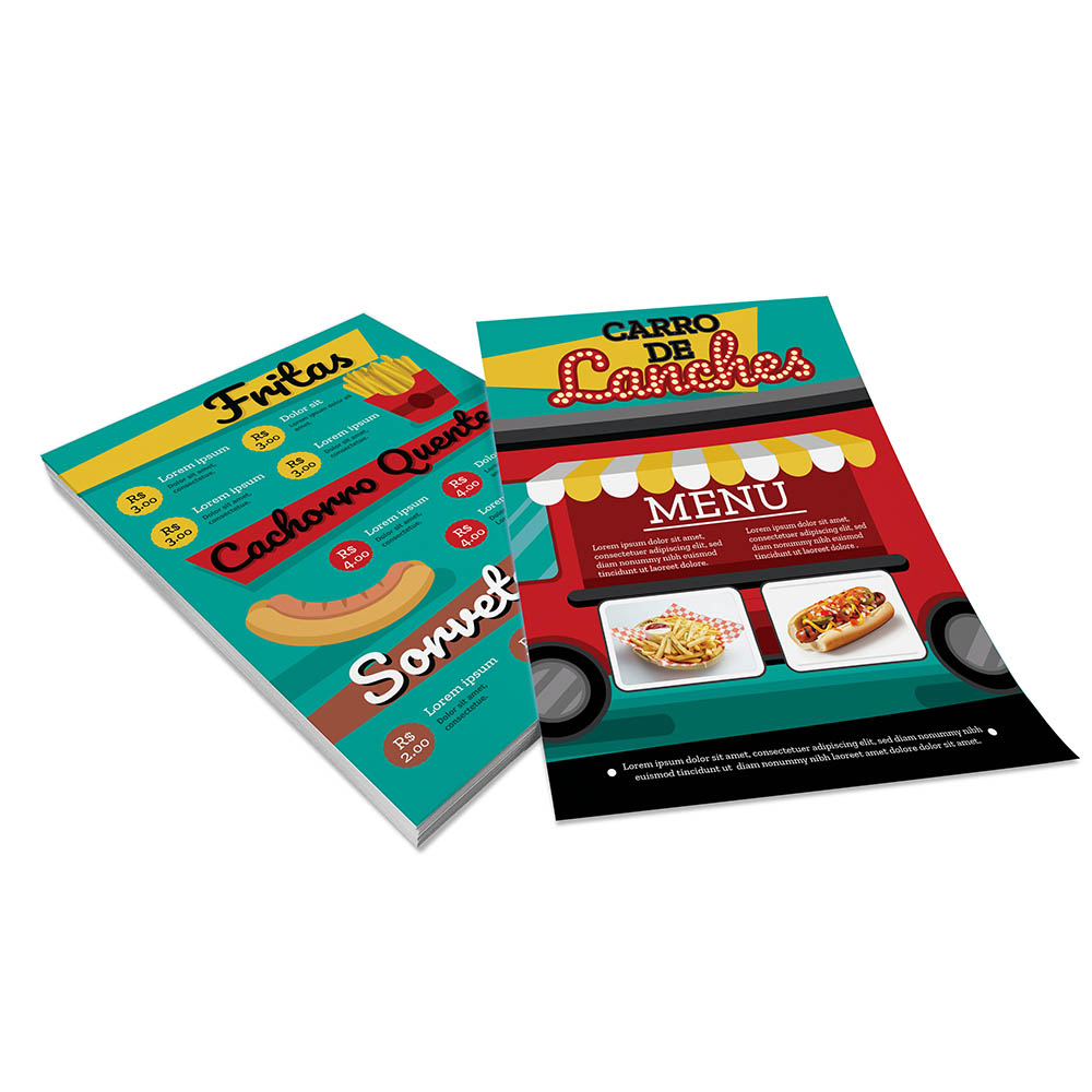 PANFLETOS, FLYERS E FOLHETOS COUCHÊ 150G SEM VERNIZ 300X400MM - 4X4 - 200unid - 14544C2