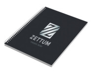 AGENDAS, CADERNOS E APOSTILAS CADERNO IMPRESSÃO DIGITAL CAPA PAPEL PARANÁ 2MM E MIOLO AP 75G MIOLO PADRÃO LAM FOSCA FR E HOTSTAMPING FR 300X210MM 100 FOLHAS