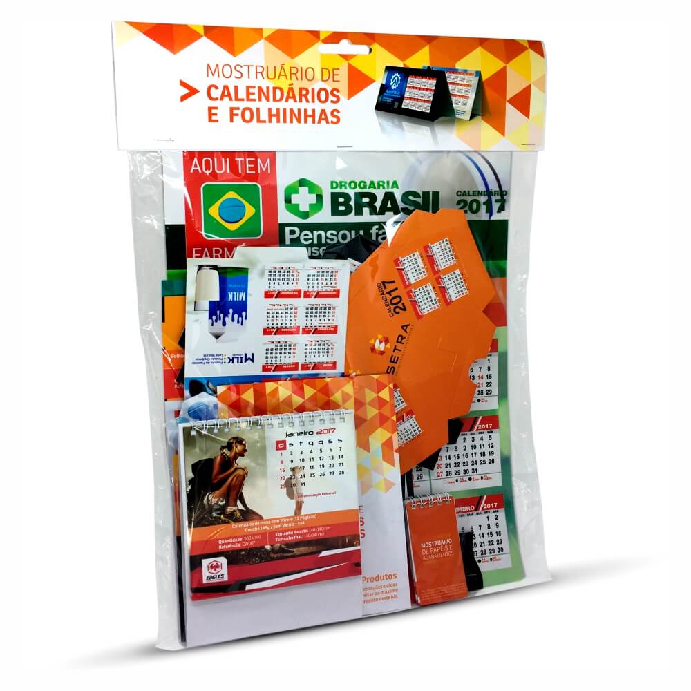 KITS DE MOSTRUÁRIO CALENDÁRIO PADRÃO