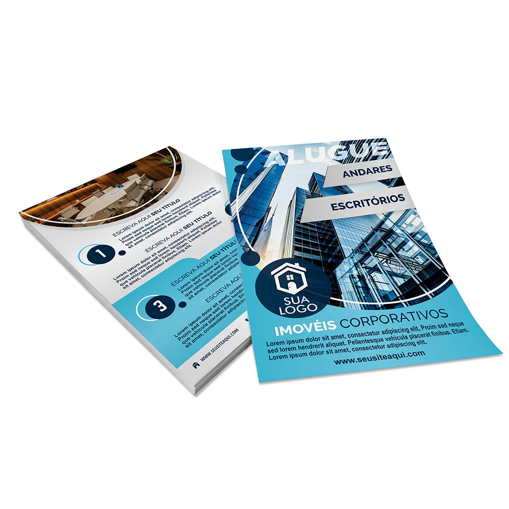 PANFLETOS, FLYERS E FOLHETOS COUCHÊ 150G SEM VERNIZ 300X400MM - 4X4 - 300unid - 14544C3