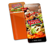 CARDÁPIOS CARDÁPIOS PERSONALIZADOS PVC PVC 0,50MM PREMIUM BRANCO 106X364MM - 4X4 - 48unid - CP14450C