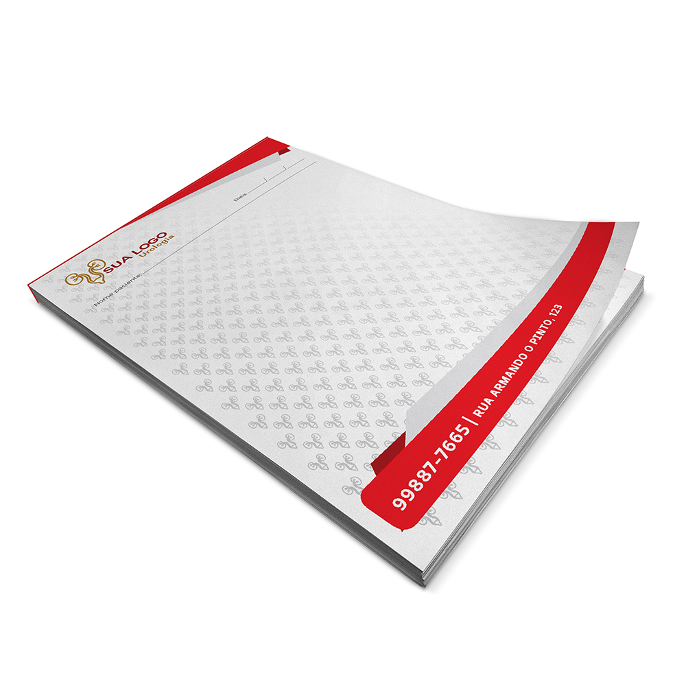 BLOCOS, COMANDAS, RECEITUÁRIOS E TALÕES RECEITUÁRIOS APERGAMINHADO 90G 150X210MM - 4X0 - 250unid - BRD05C