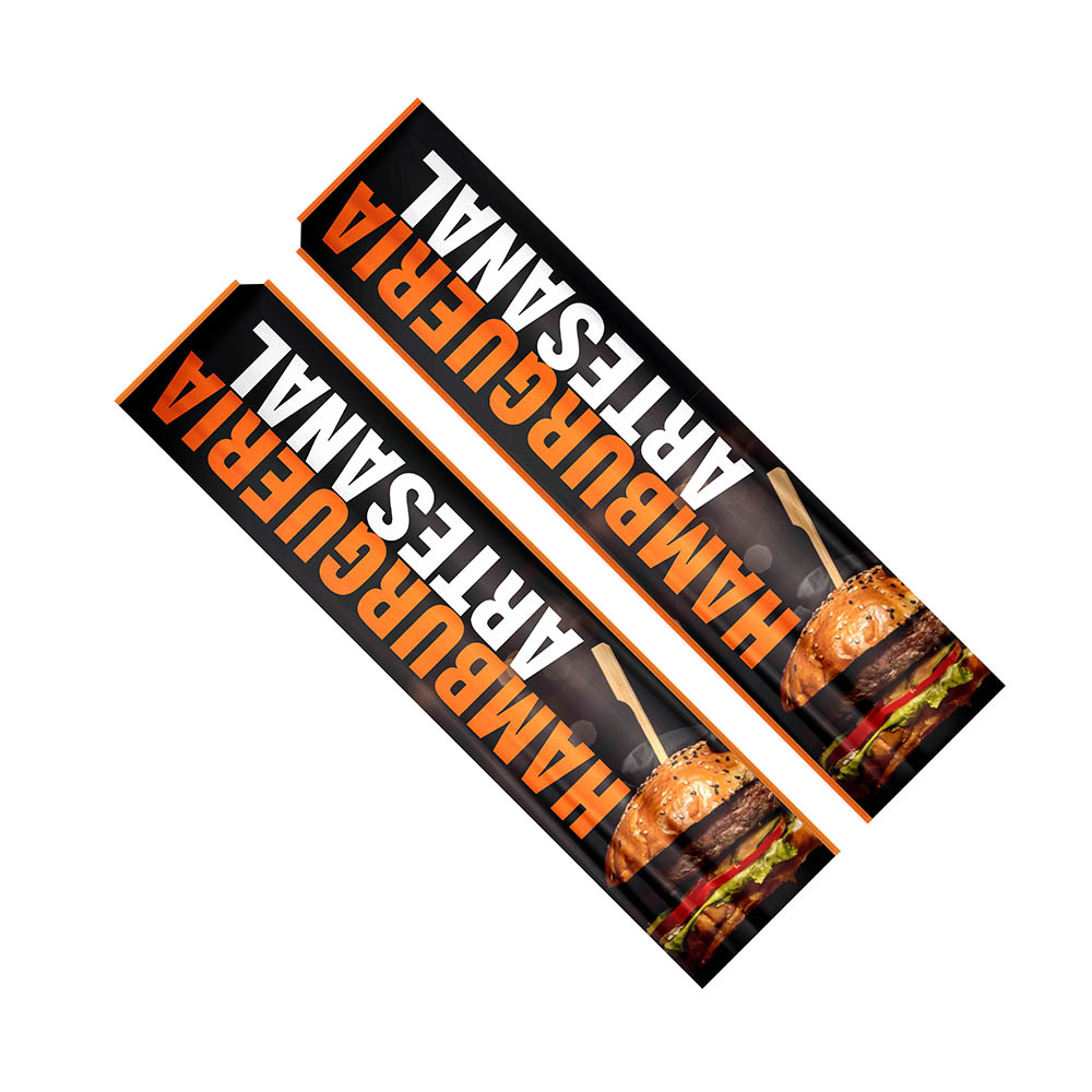 WIND BANNER BANDEIRA AVULSA TECIDO OXFORD GG MODELO RETANGULAR