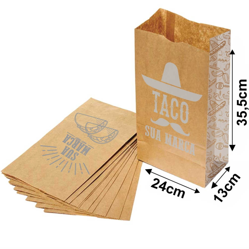 SACOLAS E SACOS SACO PARA DELIVERY 1X0 TAMANHO M 240X355MM