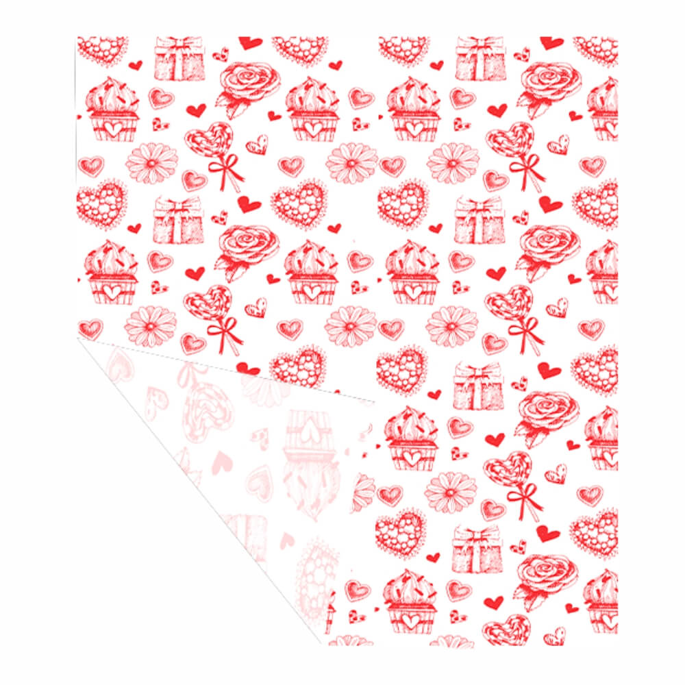 PAPEL PARA PRESENTE PAPEL FLOR POST 35G 600X300MM