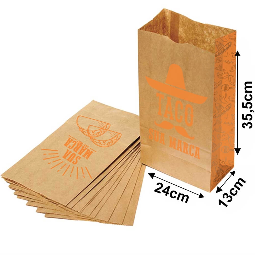SACOLAS E SACOS SACO PARA DELIVERY 1X0 TAMANHO M 240X355MM