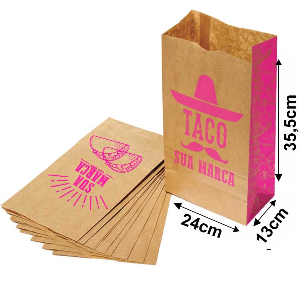 SACOLAS E SACOS SACO PARA DELIVERY 1X0 TAMANHO M 240X355MM