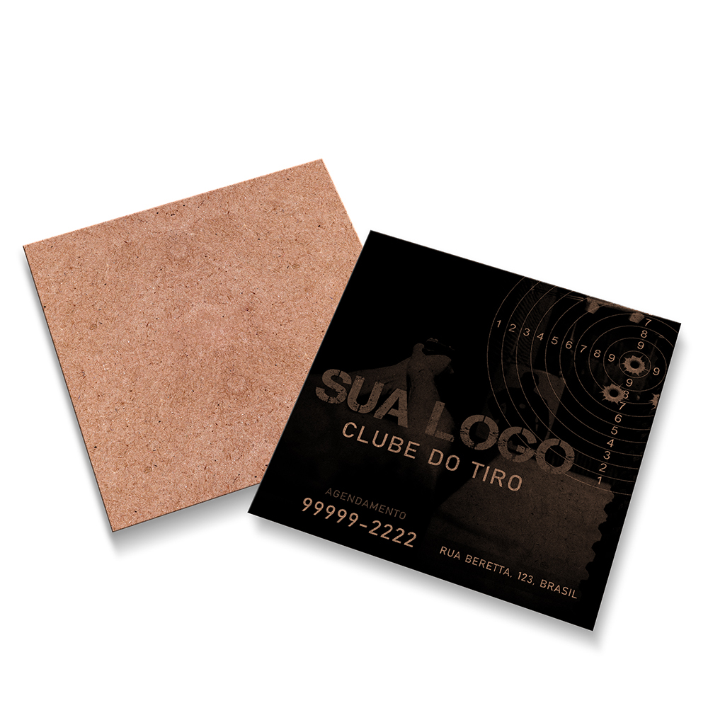 CARTÕES DUPLO KRAFT 250G SEM LAMINAÇÃO E SEM VERNIZ UV SEM VERNIZ - 1X0 - 500unid - CDDK500C1