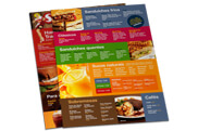 CARDÁPIOS CARDÁPIOS DESCARTÁVEIS APERGAMINHADO 180G 300X420MM