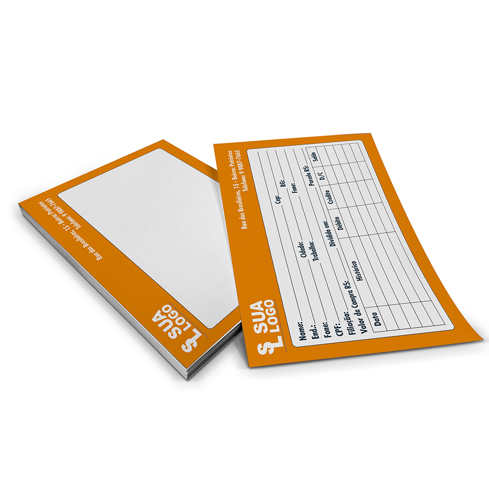 FICHA APERGAMINHADO 180G 105X150MM - 4X4 - 1000unid - FAP18008C