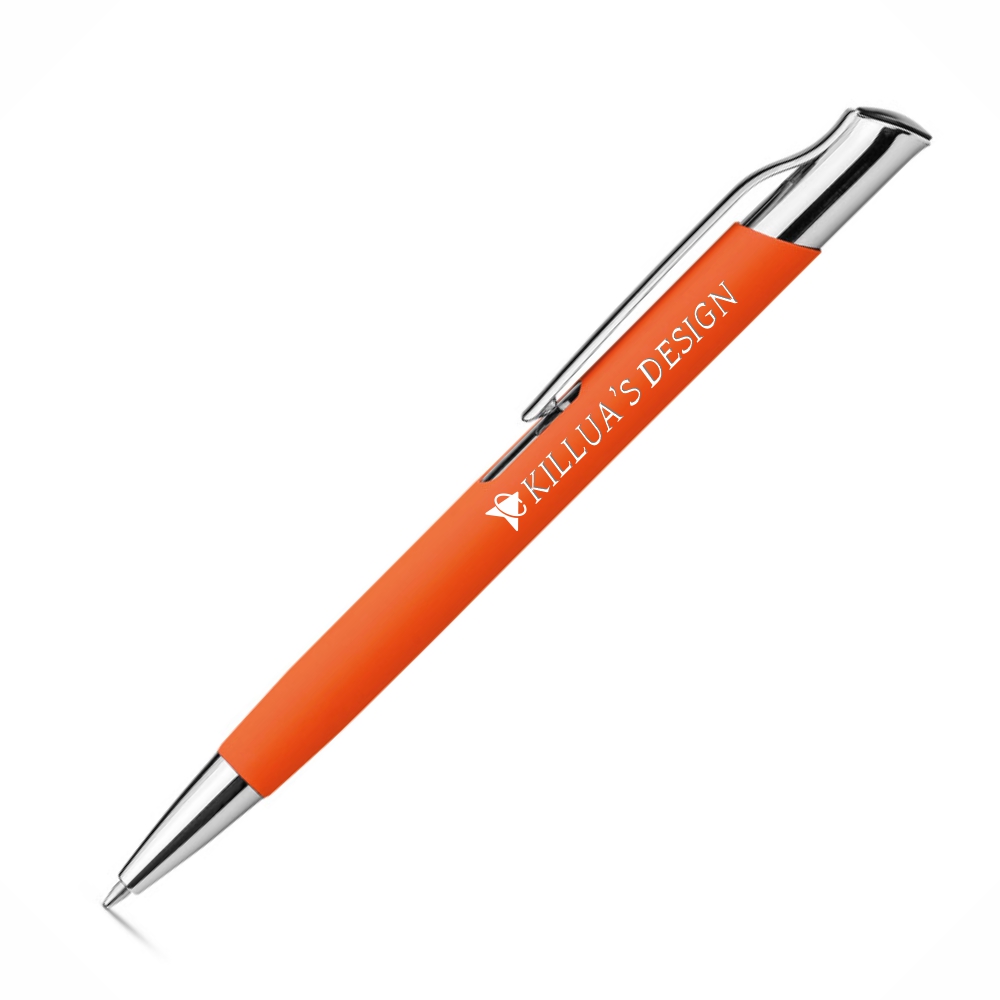 CANETAS IMPRESSÃO COLORIDA LINHA PREMIUM OLAF SOFT LARANJA