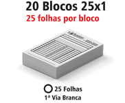BLOCOS, COMANDAS, RECEITUÁRIOS E TALÕES BLOCOS E TALÕES 25 FOLHAS AP 90G 25X1 105X150MM