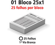 BLOCOS, COMANDAS, RECEITUÁRIOS E TALÕES BLOCOS E TALÕES 25 FOLHAS AP 90G 25X1 105X150MM