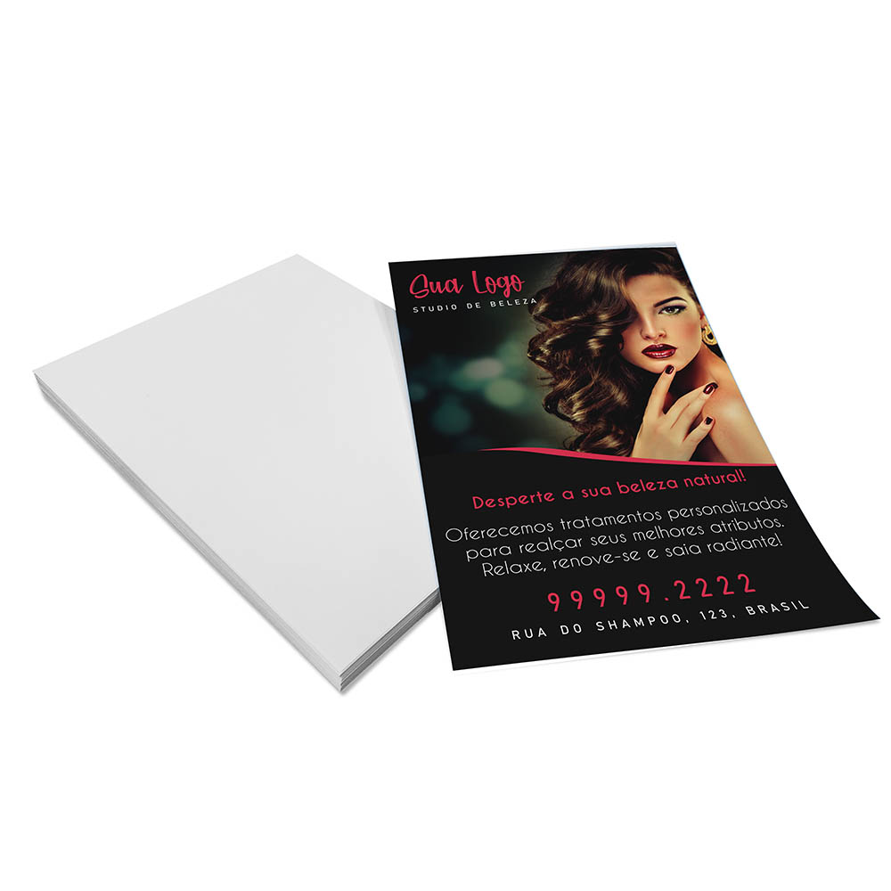 PANFLETOS, FLYERS E FOLHETOS APERGAMINHADO 180G 150X210MM - 4X0 - 250unid - PAP3105C8