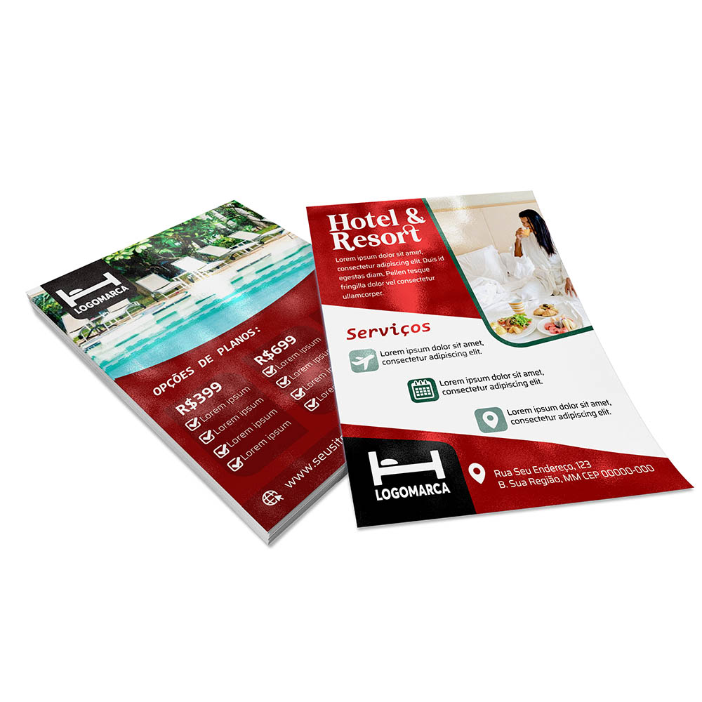 PANFLETOS, FLYERS E FOLHETOS COUCHÊ 150G VERNIZ UV TOTAL FRENTE E VERSO 150X200MM - 4X4 - 10000unid - P211525UV2