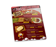 CARDÁPIOS CARDÁPIOS PERSONALIZADOS PVC PVC 0,50MM PREMIUM BRANCO 182X318MM - 4X0 - 24unid - CP34025C