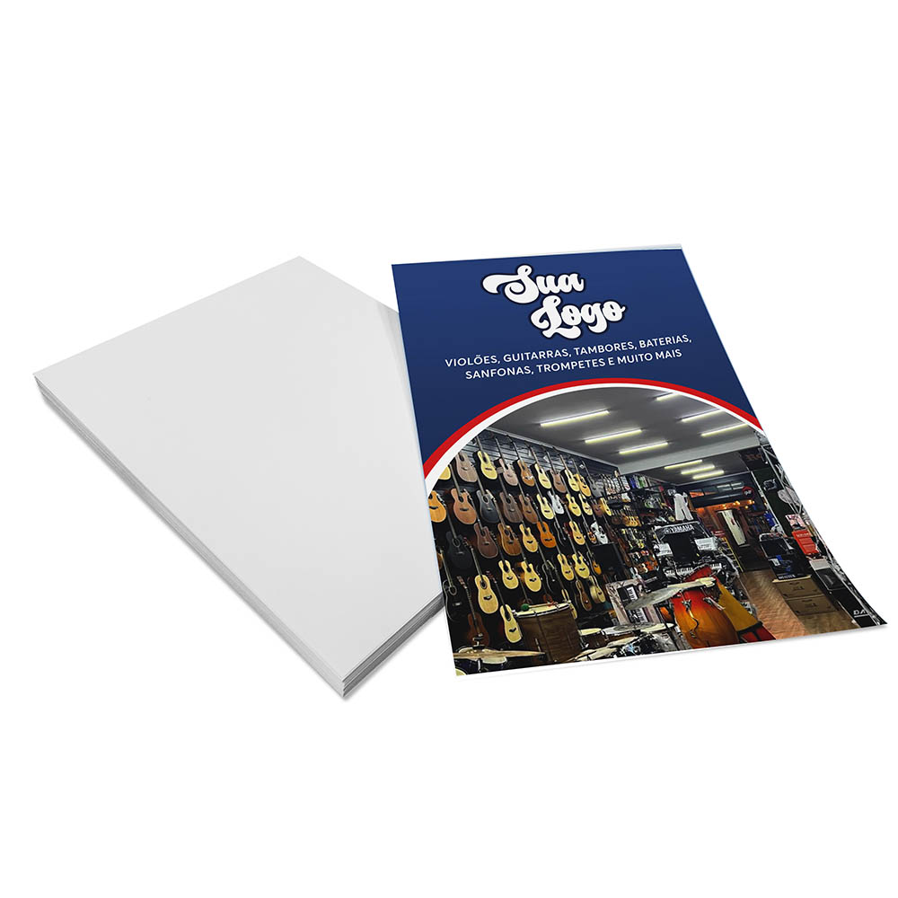 PANFLETOS, FLYERS E FOLHETOS APERGAMINHADO 180G 150X210MM - 4X0 - 1000unid - PAP3105O10