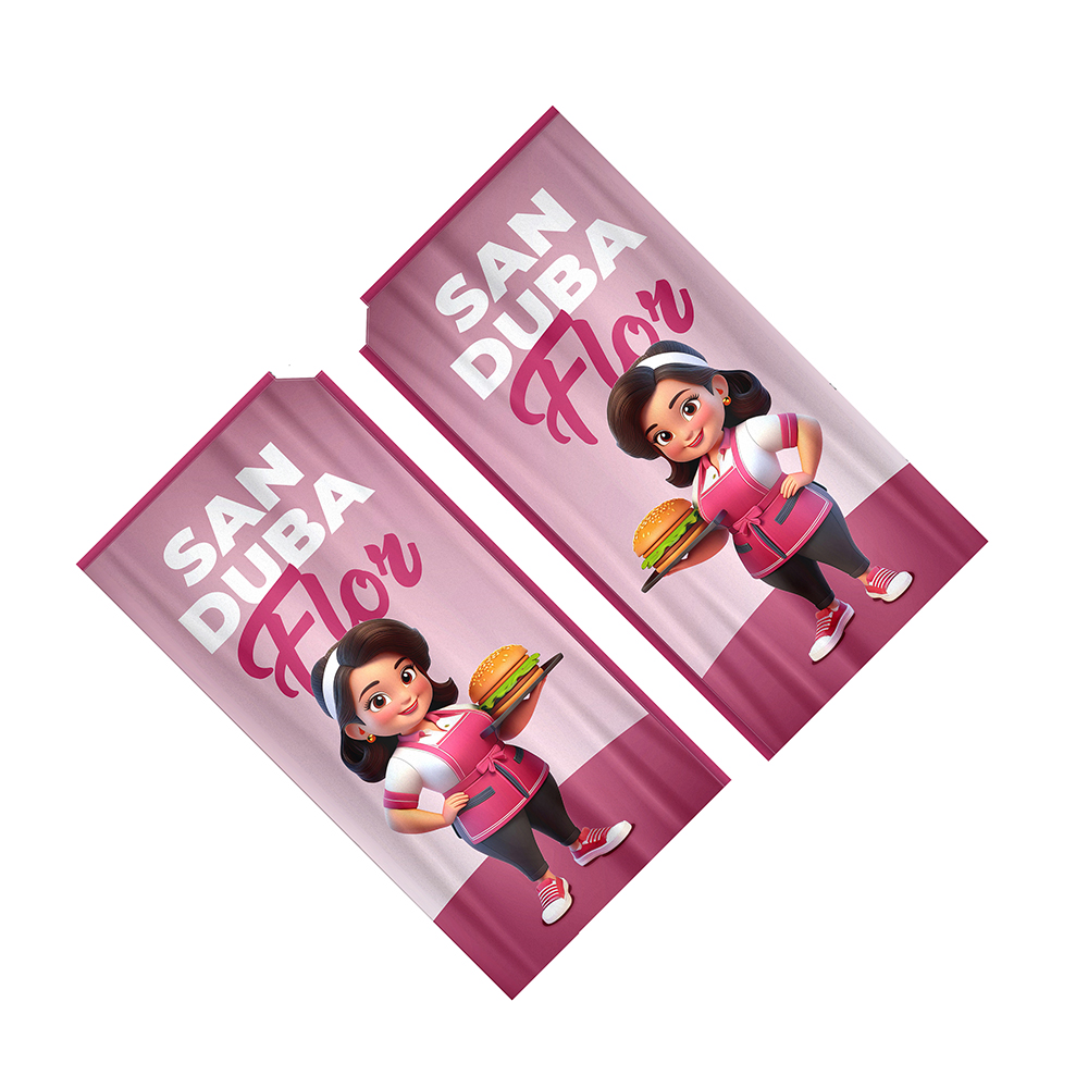 WIND BANNER BANDEIRA AVULSA TECIDO OXFORD P MODELO RETANGULAR - 4X4 - 1unid - WBRFVCP