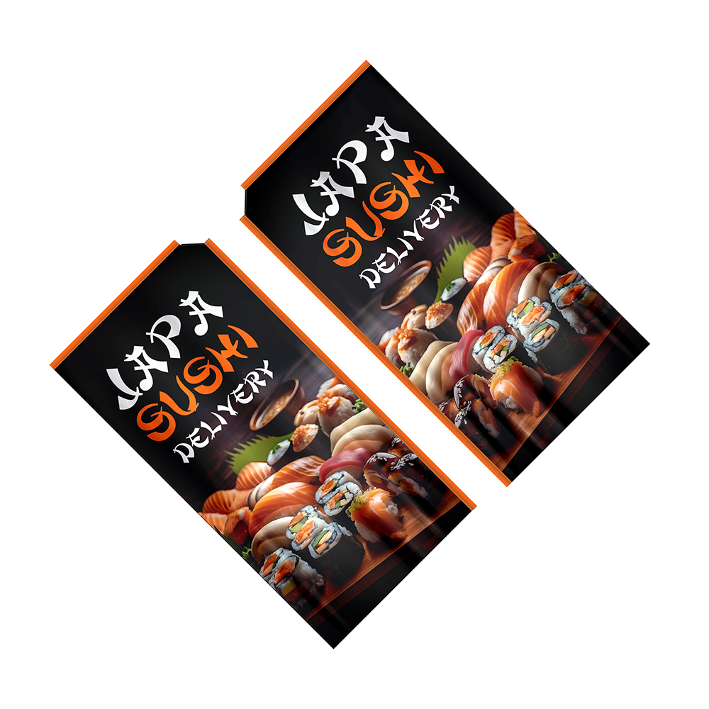 WIND BANNER BANDEIRA AVULSA TECIDO OXFORD P MODELO RETANGULAR