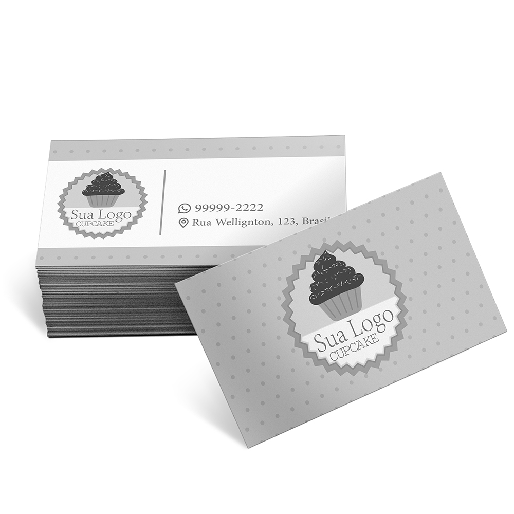 CARTÕES DE VISITA COUCHÊ 300G SEM LAMINAÇÃO E SEM VERNIZ UV SEM VERNIZ - 1X1 - 250unid - CH1X1250C