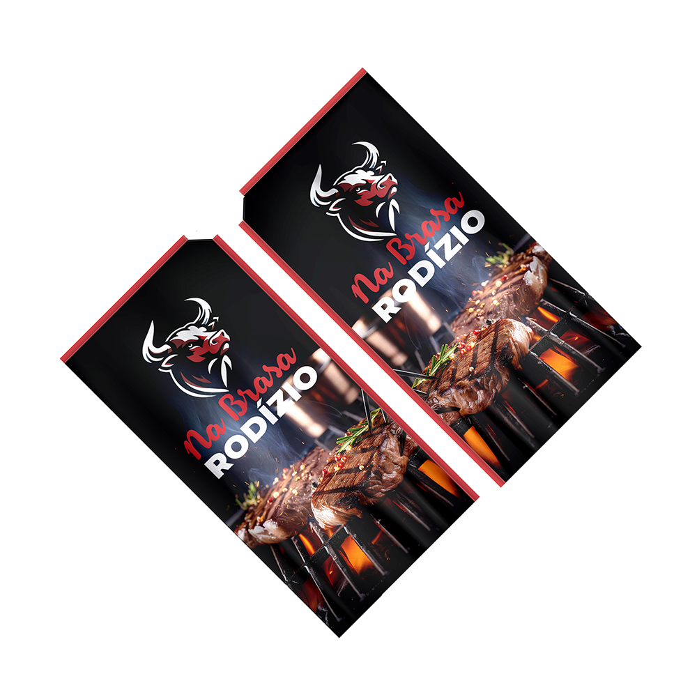 WIND BANNER BANDEIRA AVULSA TECIDO OXFORD P MODELO RETANGULAR