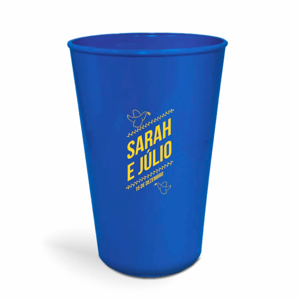 CANECA, COPOS E TAÇAS COPOS COPOS PLÁSTICOS COPO TWISTER 600ML IMPRESSÃO 1 COR LEITOSO AZUL