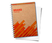 AGENDAS, CADERNOS E APOSTILAS CADERNETA CAPA MALEÁVEL WIRE O MIOLO PERSONALIZADO ABERTURA HORIZONTAL CAPA KRAFT 250G E MIOLO AP 75G 48 FOLHAS 150X210MM - 4X0 - 100unid - CDWR100C