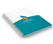 AGENDAS, CADERNOS E APOSTILAS CADERNO IMPRESSÃO DIGITAL CAPA PAPEL PARANÁ 2MM E MIOLO AP 75G MIOLO PADRÃO SEM VERNIZ 300X210MM 100 FOLHAS