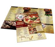 CARDÁPIOS CARDÁPIOS PERSONALIZADOS 4 PÁGINAS COM DOBRA COUCHÊ 300G 480X330MM - 4X4 - 6unid - CC34H5C