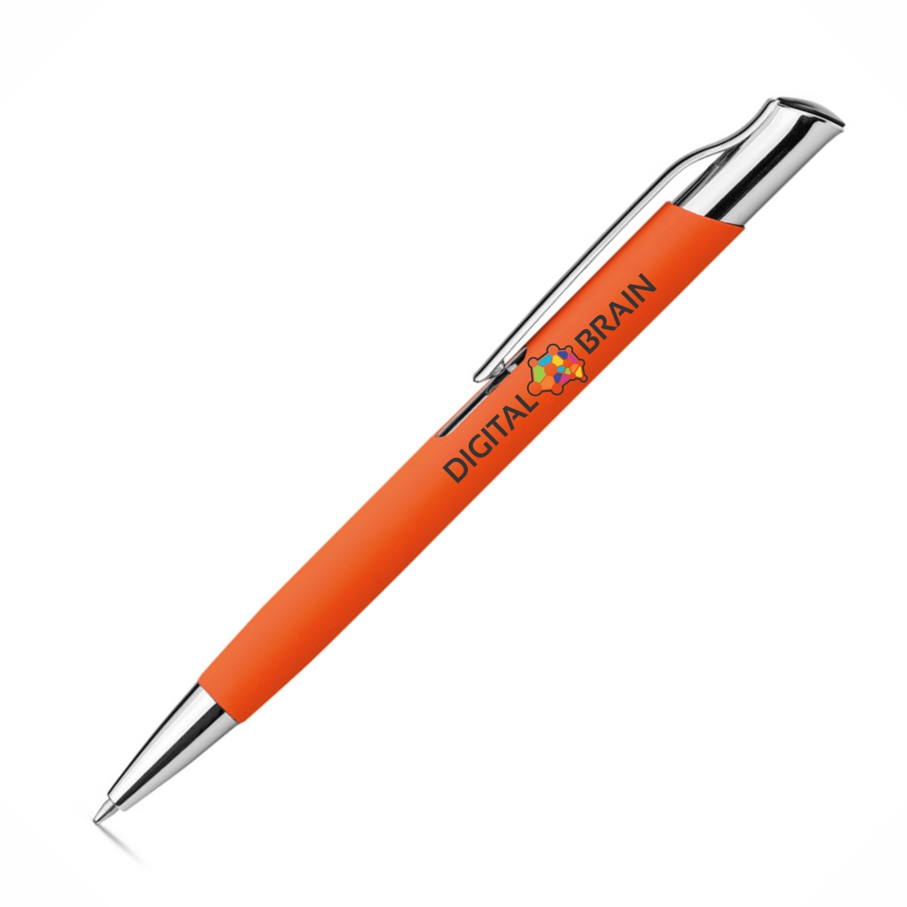 CANETAS IMPRESSÃO COLORIDA LINHA PREMIUM OLAF SOFT LARANJA