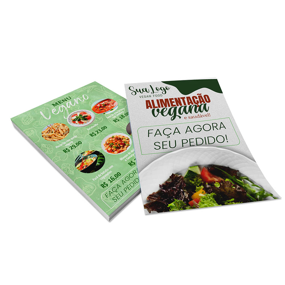 PANFLETOS, FLYERS E FOLHETOS APERGAMINHADO 180G 210X300MM - 4X4 - 250unid - PD845C1