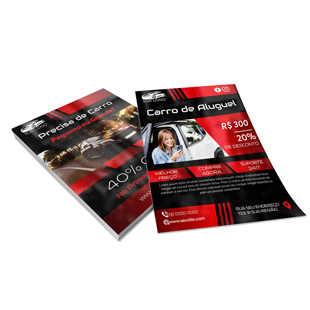 PANFLETOS, FLYERS E FOLHETOS COUCHÊ 150G VERNIZ UV TOTAL FRENTE E VERSO 300X400MM - 4X4 - 5000unid - PB7004B1