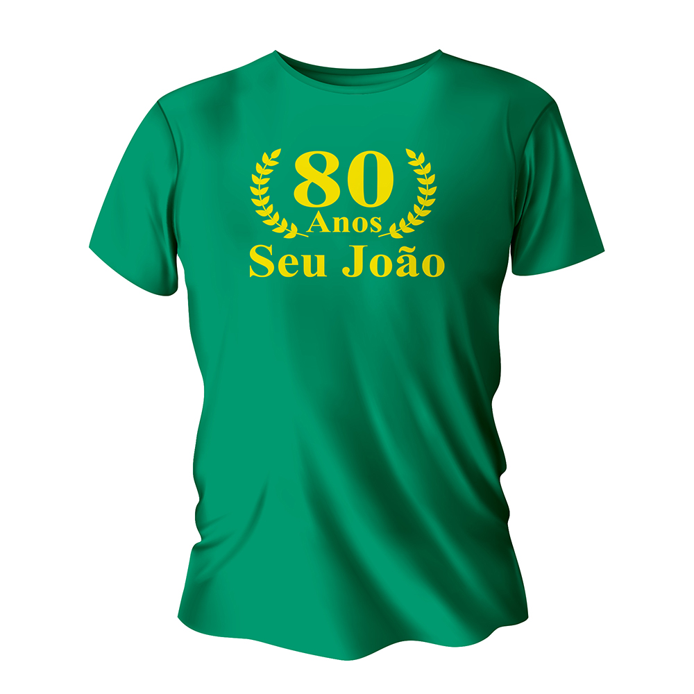 CAMISAS, COLETES, ABADÁS E SHORTS CAMISAS ALGODÃO IMPRESSÃO SILK TAMANHO A4 280X200MM CAMISA VERDE BANDEIRA TAMANHOS DIVERSOS