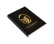 AGENDAS, CADERNOS E APOSTILAS CADERNETA CAPA BROCHURA E COLA MIOLO PERSONALIZADO ABERTURA HORIZONTAL CAPA COUCHÊ 250G E MIOLO AP 75G LAM FOSCA FR E HOTSTAMPING FR 48 FOLHAS 105X150MM
