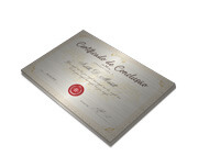CERTIFICADOS 300X210MM SILVER LUX 300G SEM VERNIZ