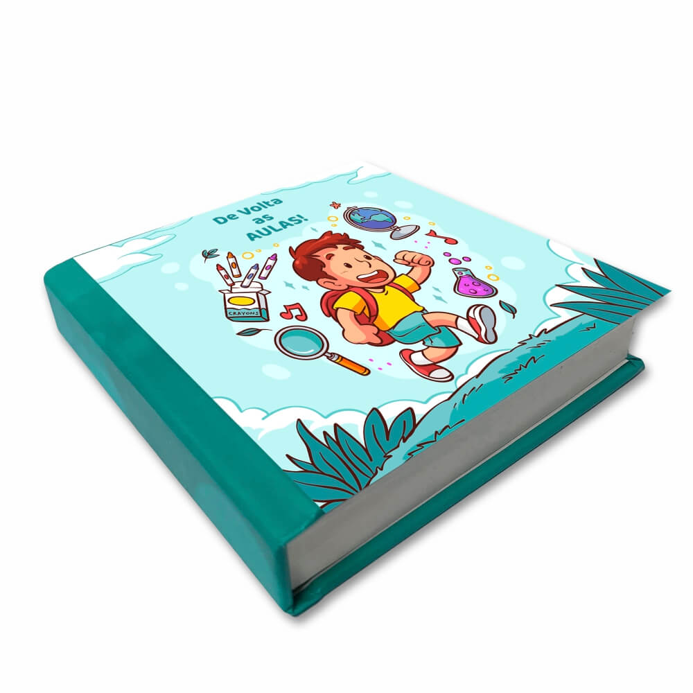 AGENDAS, CADERNOS E APOSTILAS CADERNO IMPRESSÃO DIGITAL BROCHURA COM CAPA DURA MIOLO BRANCO AP 75G 100X100MM 200 FOLHAS