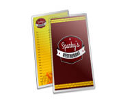 CARDÁPIOS CARDÁPIOS PERSONALIZADOS PLASTIFICADOS PLASTIFICAÇÃO RÍGIDA 0,10MM COUCHÊ 150G 105X300MM
