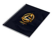 AGENDAS, CADERNOS E APOSTILAS CADERNO IMPRESSÃO DIGITAL CAPA PAPEL PARANÁ 2MM E MIOLO AP 75G MIOLO PERSONALIZADO LAM FOSCA FR E HOTSTAMPING FR 300X210MM 200 FOLHAS - 4X0 - 25unid - CAD10025A