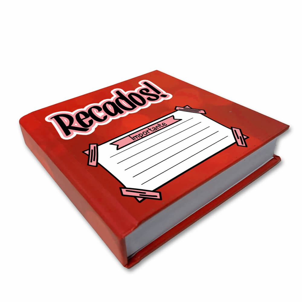AGENDAS, CADERNOS E APOSTILAS CADERNO IMPRESSÃO DIGITAL BROCHURA COM CAPA DURA MIOLO BRANCO AP 75G 100X100MM 200 FOLHAS