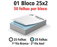 BLOCOS, COMANDAS, RECEITUÁRIOS E TALÕES BLOCOS E TALÕES 25 FOLHAS AUTOCOPIATIVO 56G 25X2 75X105MM