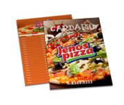 CARDÁPIOS CARDÁPIOS PERSONALIZADOS SIMPLES COUCHÊ 250G 210X300MM