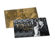CONVITES FOTOGRÁFICOS COUCHÊ FOSCO 210G COM VERNIZ UV TOTAL FRENTE 150X100MM