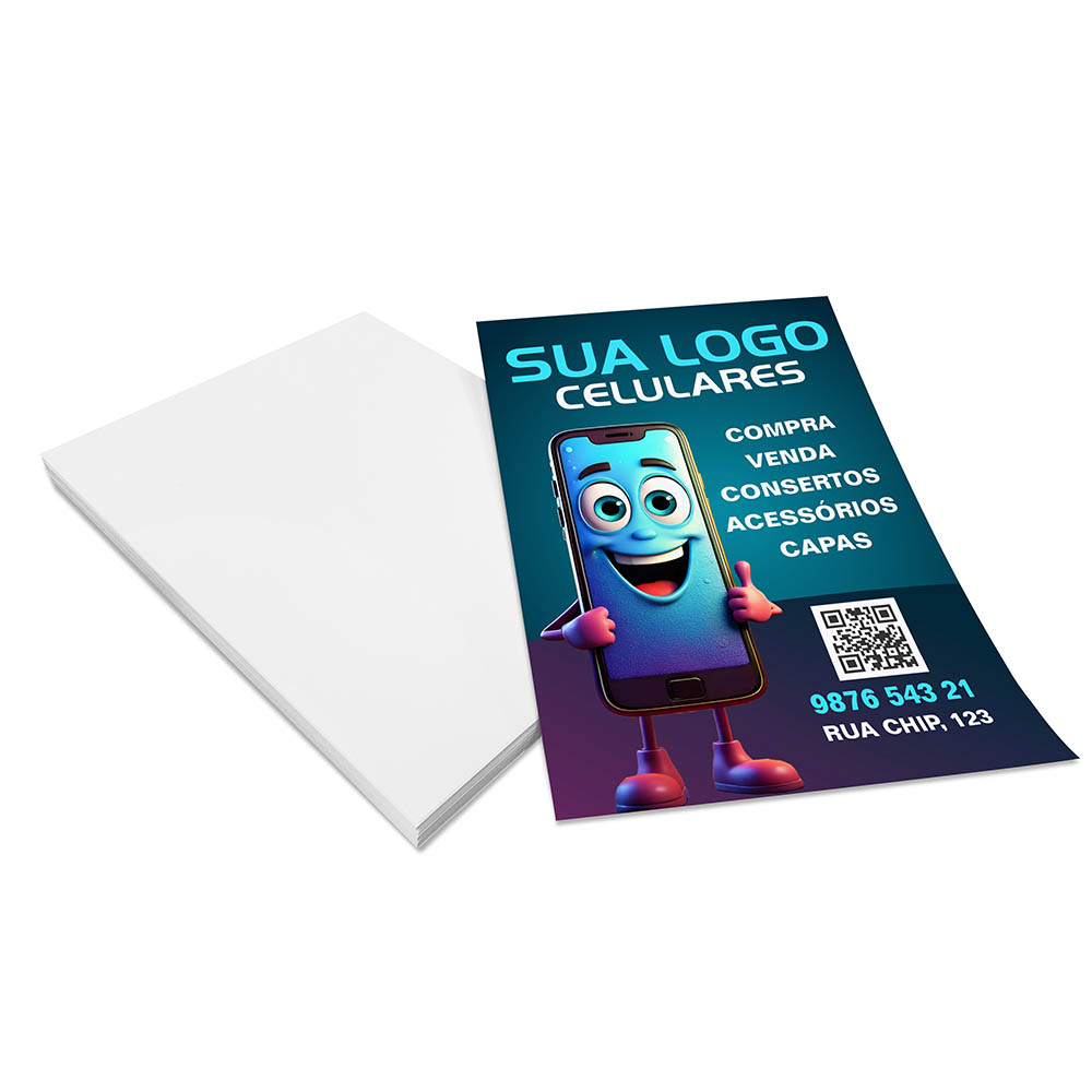PANFLETOS, FLYERS E FOLHETOS APERGAMINHADO 240G 105X150MM - 4X0 - 100unid - PAP1105C7